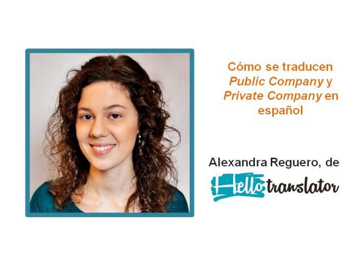 cómo se traducen public company y private company